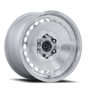 Black Rhino Basin 17x8.5 +25 6x114.3mm 66.06mm Gloss Silver Machined Face