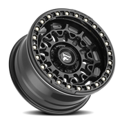 Fittipaldi Offroad Beadlock Series 17x9 -15 6x139.7mm 106.2mm Satin Black Gloss Black Forged Ring