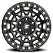 Fittipaldi Offroad Beadlock Series 17x9 -15 6x139.7mm 106.2mm Satin Black Gloss Black Forged Ring