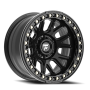 Fittipaldi Offroad Beadlock Series 17x9 -38 5x127mm 71.5mm Satin Black Gloss Black Forged Ring