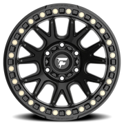 Fittipaldi Offroad Beadlock Series 17x9 -38 6x139.7mm 106.2mm Satin Black Gloss Black Forged Ring