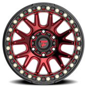 Fittipaldi Offroad Beadlock Series 17x9 -38 5x127mm 71.5mm Red Gloss Black Forged Ring