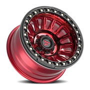 Fittipaldi Offroad Beadlock Series 17x9 -38 5x127mm 71.5mm Red Gloss Black Forged Ring