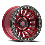 Fittipaldi Offroad Beadlock Series 17x9 -38 8x165.1mm 125.2mm Red Gloss Black Forged Ring