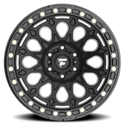 Fittipaldi Offroad Beadlock Series 17x9 -15 8x165.1mm 125.2mm Satin Black Gloss Black Forged Ring