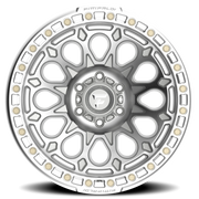 Fittipaldi Offroad Beadlock Series 17x9 -15 5x139.7mm 71.5mm Machined Silver Machined Forged Ring