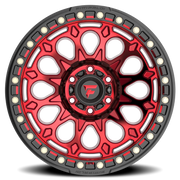 Fittipaldi Offroad Beadlock Series 17x9 -15 6x135mm 87.1mm Red Machined Forged Ring