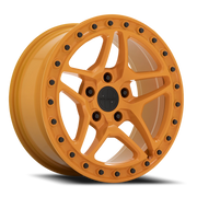 Victor Equipment Berg 17x8 +20 5x130mm 71.6mm Gloss Orange Black Bolts