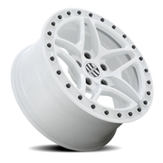 Victor Equipment Berg 18x8 +10 5x130mm 71.6mm Gloss White Black Bolts