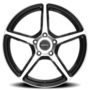 Motiv Blade 17x7.5 +40 5x120mm 74.1mm Black Machined Face