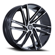 DUB Blaze 26x10 +25 6x139.7mm 106.1mm Gloss Black Machined Face