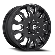 Fuel Blitz Dually 20x8.25 +105 8x165.1mm 121.5mm Gloss Black Milled