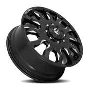 Fuel Blitz Dually 20x8.25 +105 8x170mm 125.1mm Gloss Black Milled
