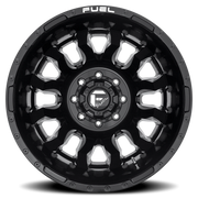 Fuel Blitz Dually 20x8.25 -227 8x170mm 125.1mm Gloss Black Milled