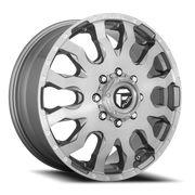 Fuel Blitz Dually 20x8.25 +105 8x200mm 142mm Brushed Gunmetal Tinted Clear