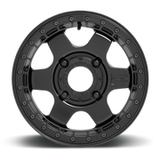 Fuel Block Beadlock UTV 15x6 +38 4x137mm 110.2mm Matte Black Black Ring