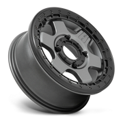 Fuel Block Beadlock UTV 15x6 +38 4x156mm 132mm Matte Gunmetal Black Ring
