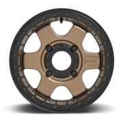Fuel Block Beadlock UTV 15x6 +38 4x156mm 132mm Matte Bronze Black Ring