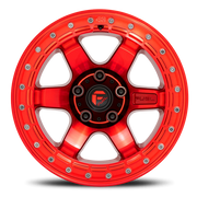 Fuel Block Beadlock 17x9 -15 6x139.7mm 106.1mm Candy Red Candy Red Ring