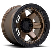 Fuel Block Beadlock 17x8.5 +0 6x139.7mm 106.1mm Matte Bronze Matte Black Ring