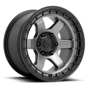 Fuel Block 18x9 +1 6x114.3mm 66.3mm Matte Gunmetal Black Ring