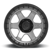 Fuel Block 18x9 +1 6x139.7mm 106.1mm Matte Gunmetal Black Ring