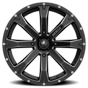 MSA Bounty 20x7 +10 4x137mm 112mm Satin Black Milled