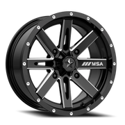 MSA Boxer 15x7 +10 4x137mm 112mm Gloss Black Milled
