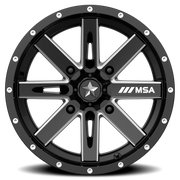 MSA Boxer 14x7 +10 4x110mm 86mm Gloss Black Milled