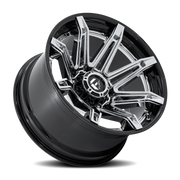 Fuel Brawl 22x12 -44 8x180mm 124.2mm Chrome Gloss Black Lip