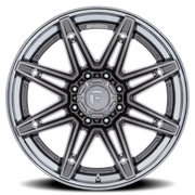 Fuel Brawl 22x12 -44 8x170mm 125.1mm Platinum Chrome Lip