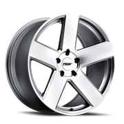 TSW Bristol 20x10 +40 5x120mm 76.1mm Silver Mirror Cut Face