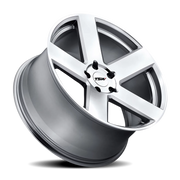 TSW Bristol 22x10.5 +44 5x112mm 66.6mm Silver Mirror Cut Face