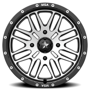 MSA Brute 18x7 +10 4x137mm 112mm Gloss Black Machined