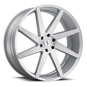 Status Brute 22x9.5 +35 5x112mm 66.6mm Silver Brushed Machined Face