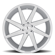 Status Brute 22x9.5 +35 5x112mm 66.6mm Silver Brushed Machined Face