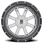 XD Series Buck 25 22x12 -44 8x170mm 125.5mm Chrome Gloss Black-Milled Lip