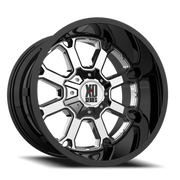 XD Series Buck 25 20x9 +18 6x135mm 106.1mm PVD Gloss Black Lip