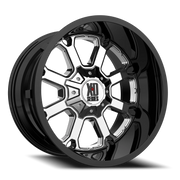 XD Series Buck 25 20x12 -44 5x127mm 78.3mm PVD Gloss Black Lip
