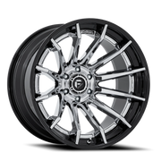 Fuel Burn 22x12 -44 5x127mm 71.5mm Chrome Gloss Black Lip
