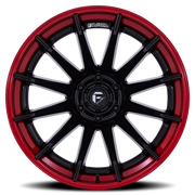 Fuel Burn 20x9 +1 5x127mm 71.5mm Matte Black Candy Red Lip
