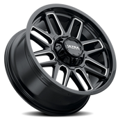 Ultra Butcher 231 20x9 -12 5x127mm 87mm Gloss Black Milled Accents-Clear Coat