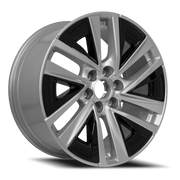 OE Wheels CA27 21x9.5 +38 6x139.7mm 78.1mm Gloss Silver Gloss Black Inserts