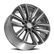 OE Wheels CA91 26x10 +28 6x139.7mm 78.1mm Gloss Gunmetal Polished Face