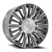 OE Wheels CA92 22x9 +28 6x139.7mm 78.1mm Gunmetal Polished Face
