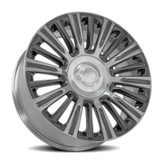 OE Wheels CA92 24x10 +28 6x139.7mm 78.1mm Gunmetal Polished Face