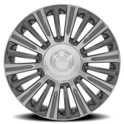 OE Wheels CA92 22x9 +28 6x139.7mm 78.1mm Gunmetal Polished Face