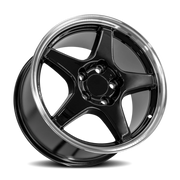 OE Wheels CV01 17x11 +50 5x120.65mm 70.3mm Black Machined Lip