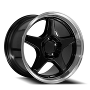 OE Wheels CV01 17x11 +50 5x120.65mm 70.7mm Black Machined Lip