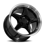 OE Wheels CV01 17x11 +50 5x120.65mm 70.7mm Black Machined Lip
